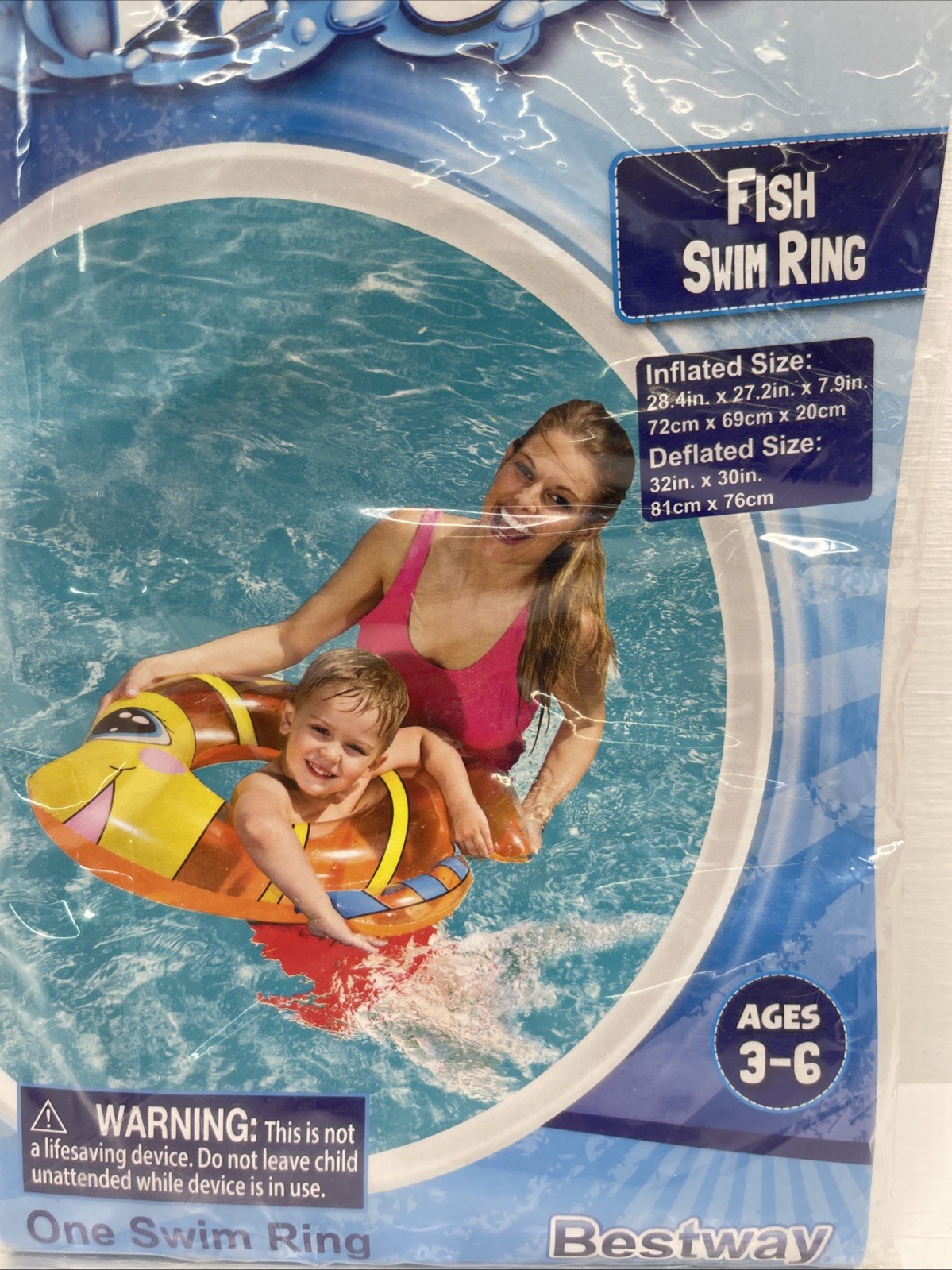 H2O Go Fish Swim Ring. New