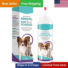 Removal Ear Powder for Pets Dog Ear Cleaner Removes Irritation Itching and In...