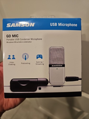 #ad Samson Go Mic Portable Pro Audio Condenser Microphone Mac PC Conferencing Studio $38.89