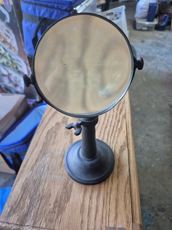 Vintage Magnifier On Weighted Pedestal