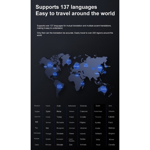 Language Translator Device 137 Languages 3.5in Offline Photo Translation Inst FY - Afbeelding 12 van 24