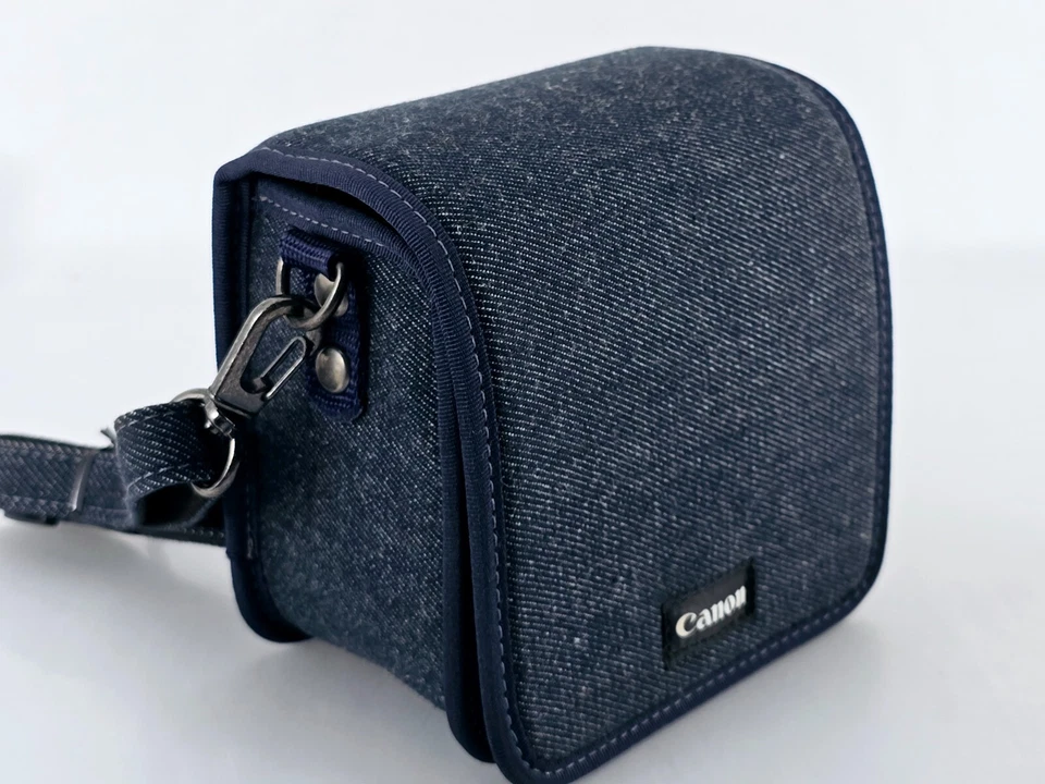 🌸[ESTADO PERFEITO] Bolsa de Ombro Genuína para Lente de Câmera Canon Mini Pochete Do Japão - Imagem 3 de 4