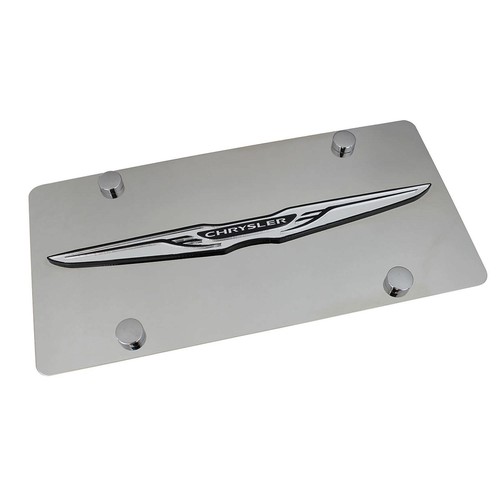 Chrysler Wing Logo License Plate (Chrome) - 第 1/4 張圖片