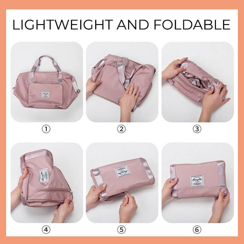 小物入れ Waterproof Folding Bag Waterproof Large Capacity Folding Travel Bag Lightweight - High