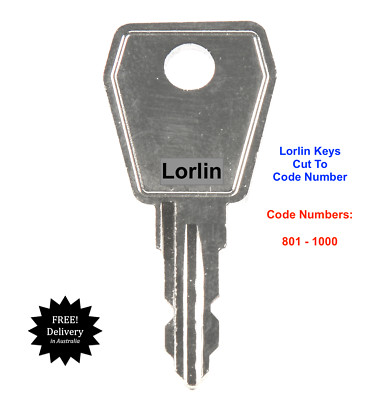Lorlin Key Switch Keys Cut To Code Number -Free Post In Aust