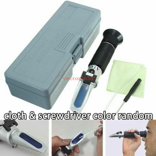 0-32% Portable Refractometer Brix SG Wort Specific Gravity 1.000-1.130 ATC New - Bild 5 von 8