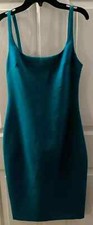 GABRIELLE Bodycon Midi Dress Size 6 in Harbor Blue NWT $188 (stretch Slim)