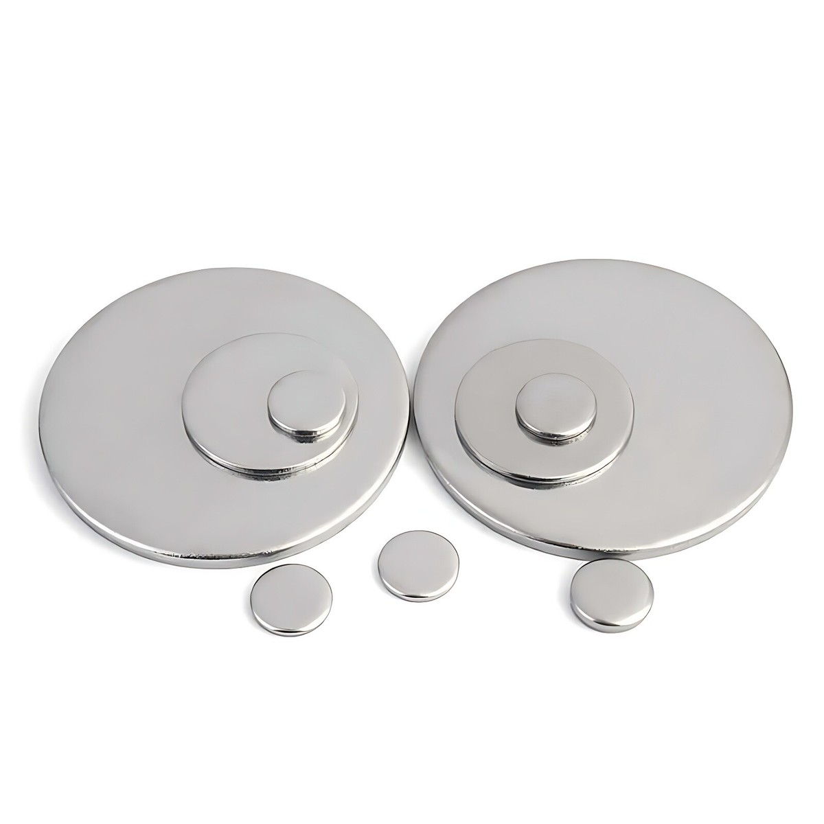 125PCS A2 STAINLESS STEEL Discs Metal Flat Circle Ø 80mm×1mm Blank