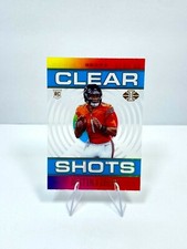 2021 Justin Fields Panini Illusions Clear Shots Light Blue SP #'d /299 🔥 #CS-19