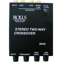 Rolls Sx45 Stereo Two-way Mini Crossover W/sub Output on sale Rolls Sx45 Stereo Two-way Mini Crossover W/sub Output on sale