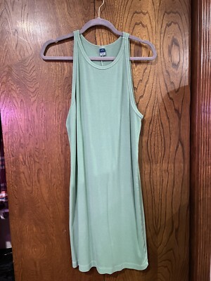 Old Navy Ribbed Tank Dress - Petite XL - Green | eBay