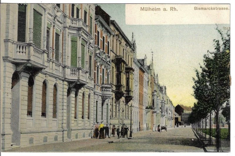 MÜLHEIM am Rhein, Bismarckstrasse, AK um 1900 - Bild 1 von 1