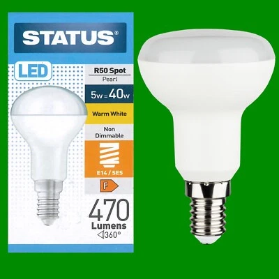 12x 5W (=40W) R50 Réflecteur Spot LED E14 Ses Petit Vis Ampoule Lampe Lumière - Photo 1/3