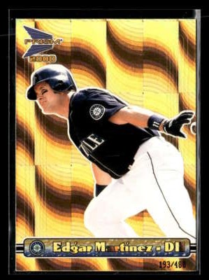2000 Pacific Prism Edgar Martinez #134 Holographic Gold /480 Mariners Y8914