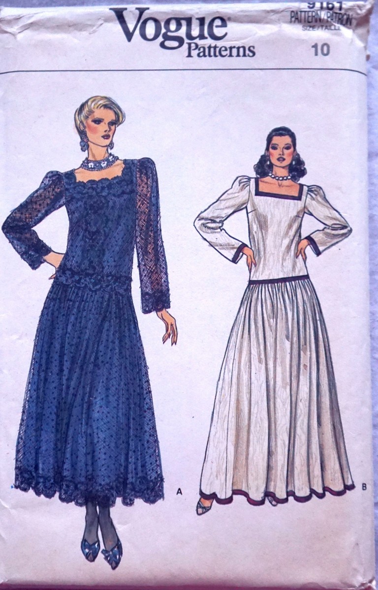 HTF VERY RARE UNUSED VOGUE PATTERN MISSES HOLIDAY DRESS SZ 10 OOP EXCLUSIVE  ~ | eBay