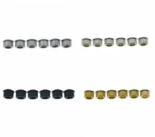 Solid Brass 10mm Round Vintage Guitar Tuner Conversion Bushings 3/8" Ferrules