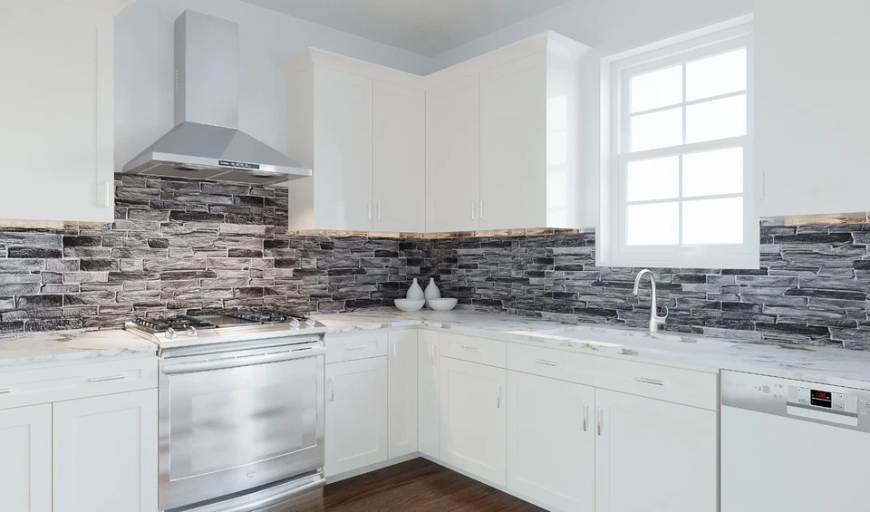 10pcs (53sqft) 3D PVC Wall Panels for Interior Decor - Image 3 of 4