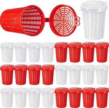 Blushtier 20 Pcs Fishing Bait Cage Trap Fish Lure Feeder Basket Holder Plasti...