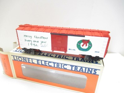 LIONEL 19916 LIMITED PROD.1992 EMPLOYEE CHRISTMAS CAR  -  0/027- BOXED  - B13A