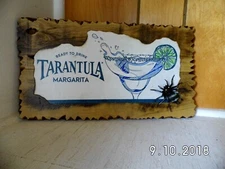 Tarantula Margarita Ready To Drink Handmade Wooden Bar/Mancave Sign 2018