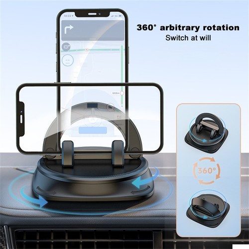 360° Rotatable Dashboard Car Cell Phone Holder Mount with Non-slip Silicone USA - Picture 2 of 12