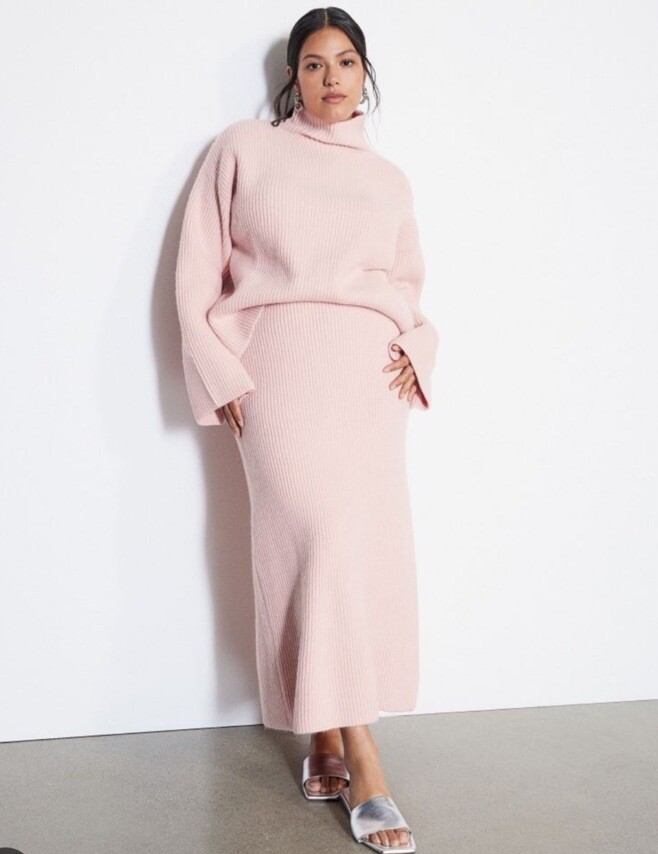 H&M co ord set Pink Size Knitwear UK