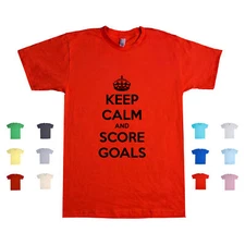 Keep Calm And Score Goals soccer player sports athletic teamwork Unisex T Shirt