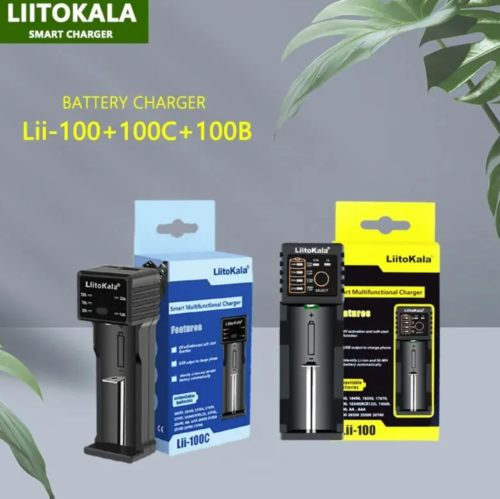 LiitoKala Lii-100C Lii-100 Battery Charger 3.7V 1.2V Ni-MH Ni-Cd 2A USB Smart - Picture 1 of 9