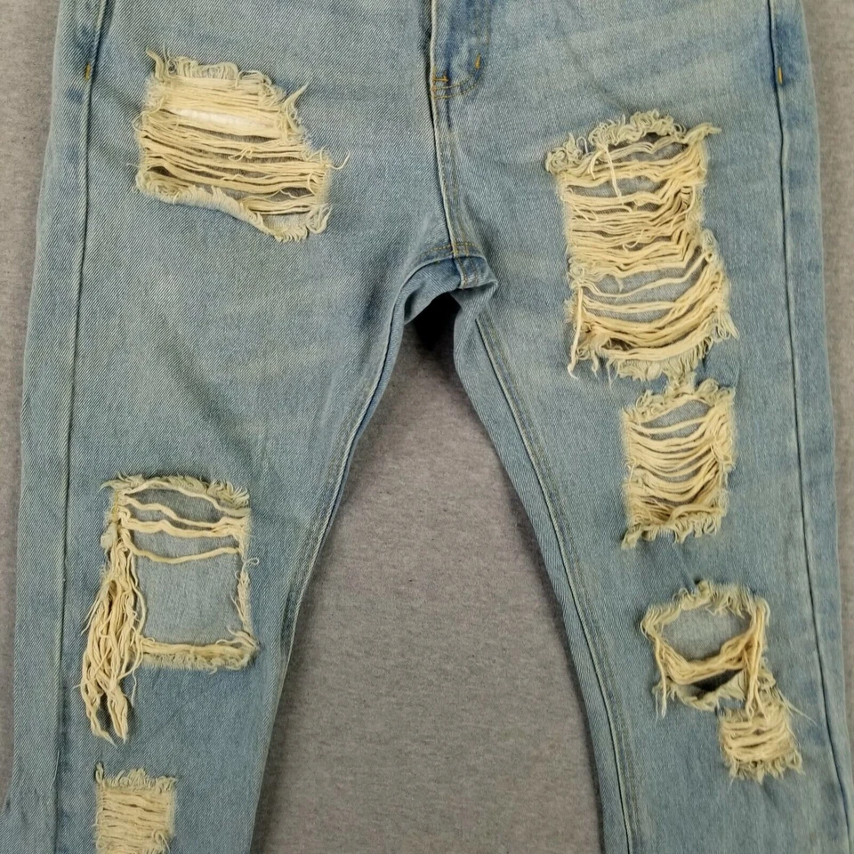 Винтажные маленькие джинсы Brandy Melville размер S бойфренд ретро состаренные 2000-е - Изображение 3 из 4