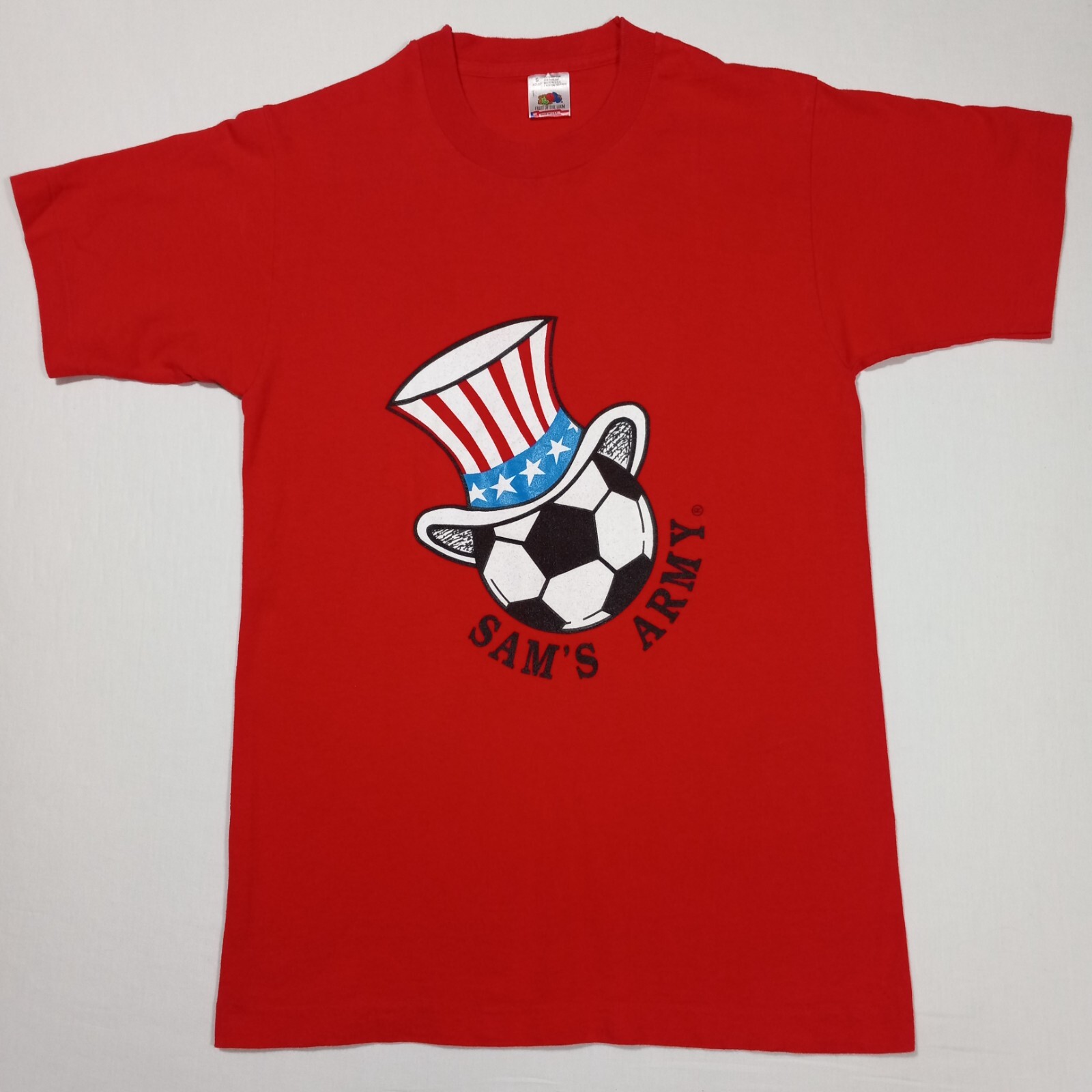 S 90s USA Soccer SAM'S ARMY T-Shirt Vintage Single Stitch