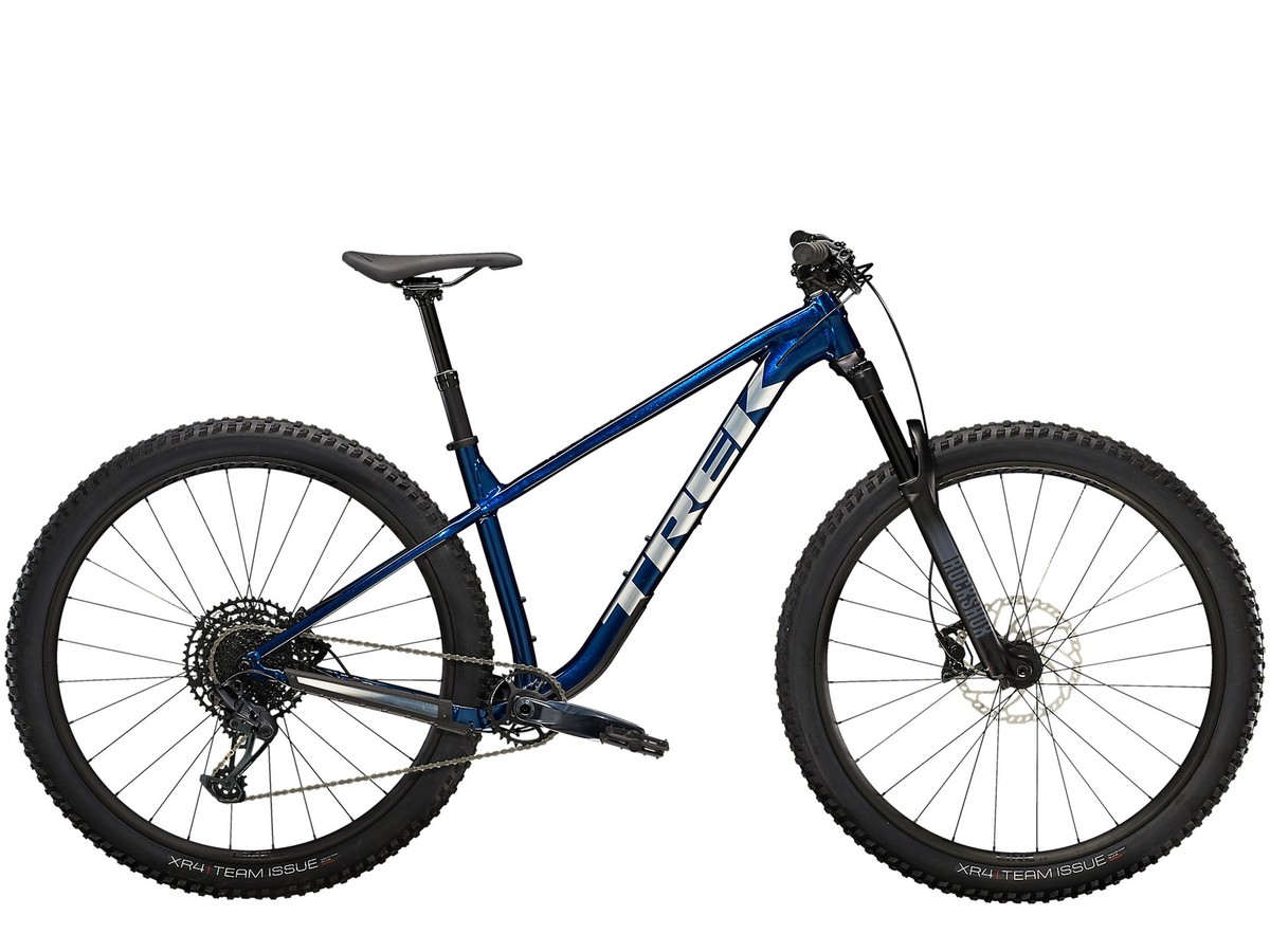 Bici Roscoe hardtail da Trail MTB Mulsanne Blue Front Disk Trek