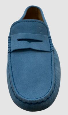 Tod’s Driving Loafers, Size 7.5, Blue Tods Leather Gommino Driving Loafers in Blue – Bluefly main image 3