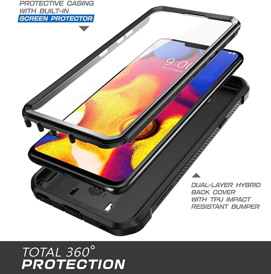 SUPCASE para LG V50 V40 V30+ V30s V35 ThinQ, con Funda de Pantalla Funda Clip Cubierta EE. UU. Foto 2 de 4