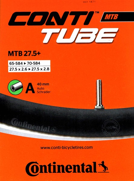 Continental Mtb 27,5+ Av Schlauch Schrader Ventil 40 Mm Plus Fahrrad Mtb-image