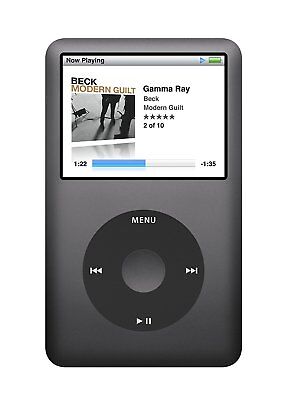 Black Apple iPod classic 7th Generation Black (120GB) 90 Days Warranty
