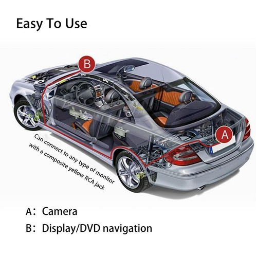 170° Camara De Reversa Trasera Hd Para Auto Carros Retroceso Con Vision Nocturna - Picture 7 of 9