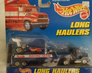 Hot Wheels Racing Team Dragster & Hauler, Long Hauler ...
