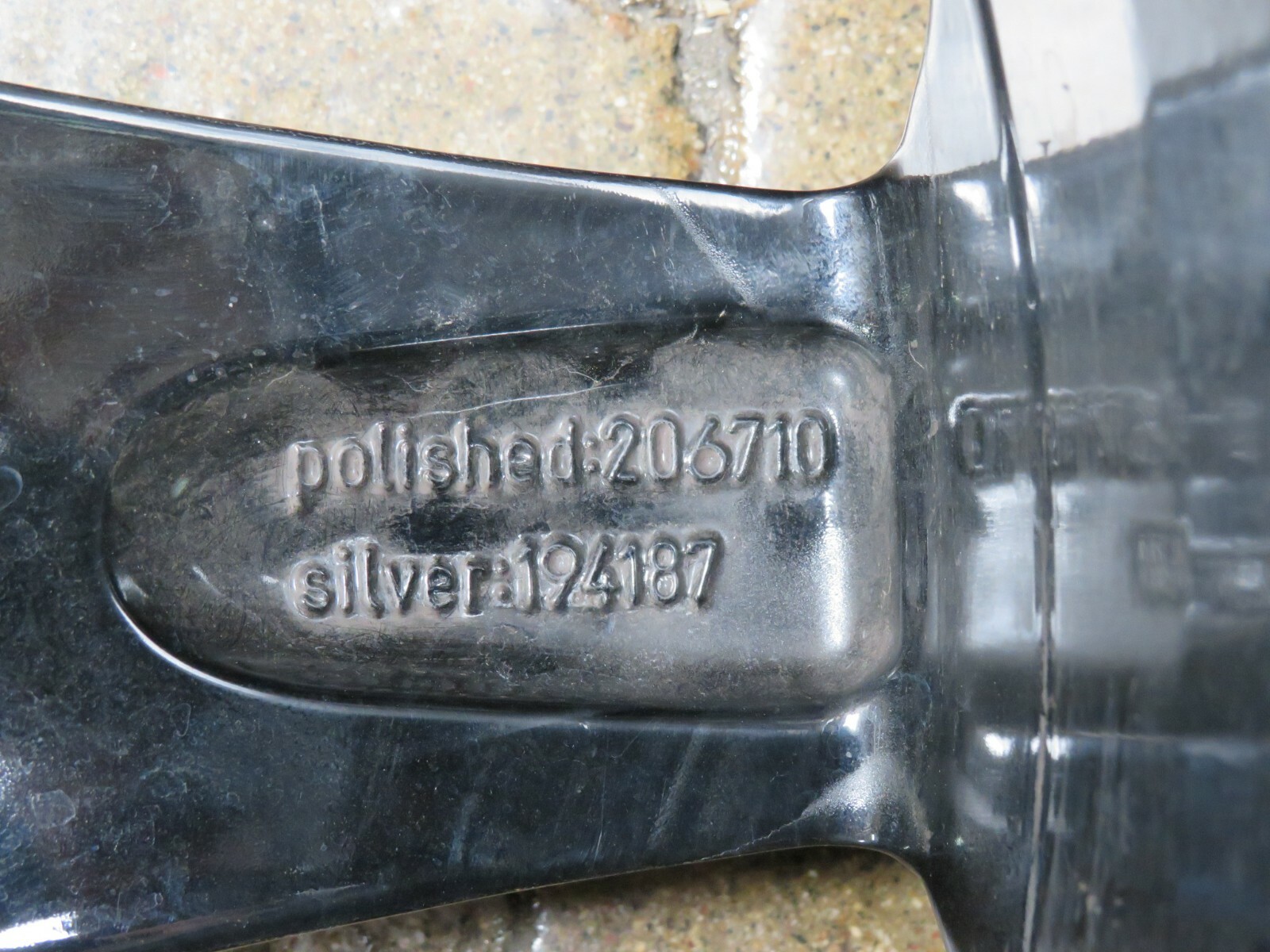 Ferrari 612 Scaglietti, Rear Wheel, Used, Black, P/N 194187