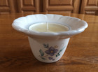 Pfaltzgraff Stoneware April Floral Lite Candle Holder with Candle — photo 1