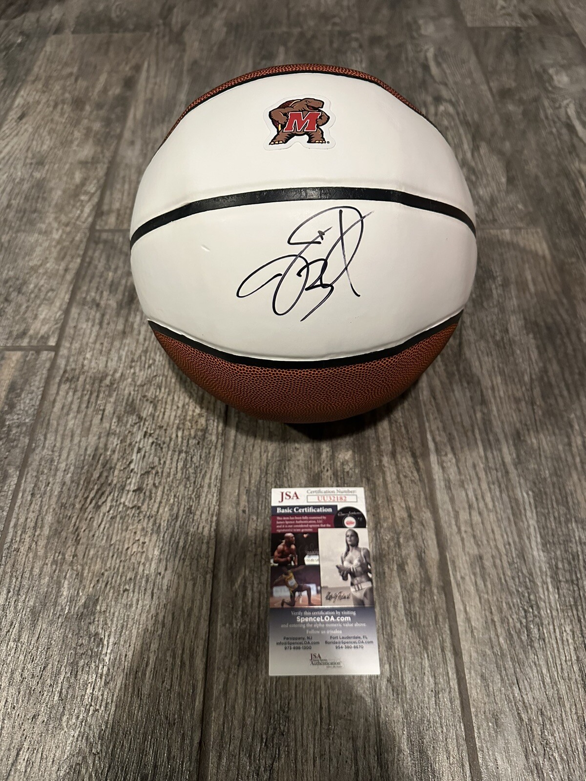 Juan Dixon Autographed Signed Maryland Terrapins BASKETBALL JSA COA NCAA 