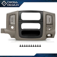 Dash Radio Bezel Climate Trim Panel Vent Fit For 2002-2005 Dodge Ram 1500