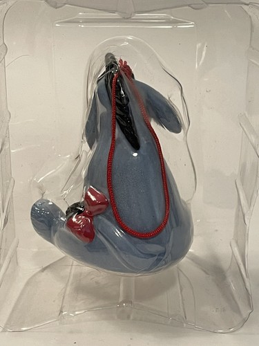 Disney Eeyore Season of Song Ceramic Christmas Ornament High Gloss Blue - Picture 4 of 8
