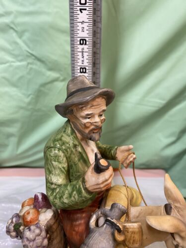 Figura De Colección Norleans Viejo Sobre Burro Años 50 Excelente. Estado. Japón - Imagen 6 de 6