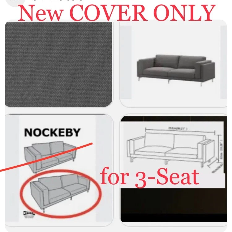 Ikea nockeby 3 seat sofa sale
