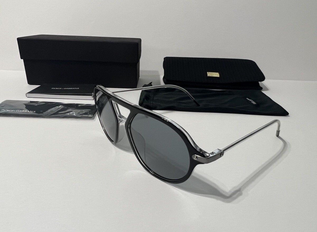 NEW-DOLCE & GABBANA AVIATOR SUNGLASSES- AUTHENTIC DG 4343F  display picture 3