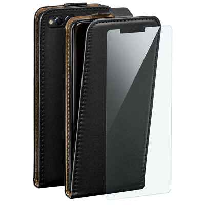 Handy Tasche für Huawei Honor 7X Handyhülle Flip Case Schutz Hülle mit Folie
