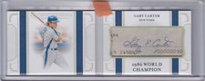 2019 Gary Carter National Treasures 1986 WS Champ AUTO BOOKLET /25 - NY Mets
