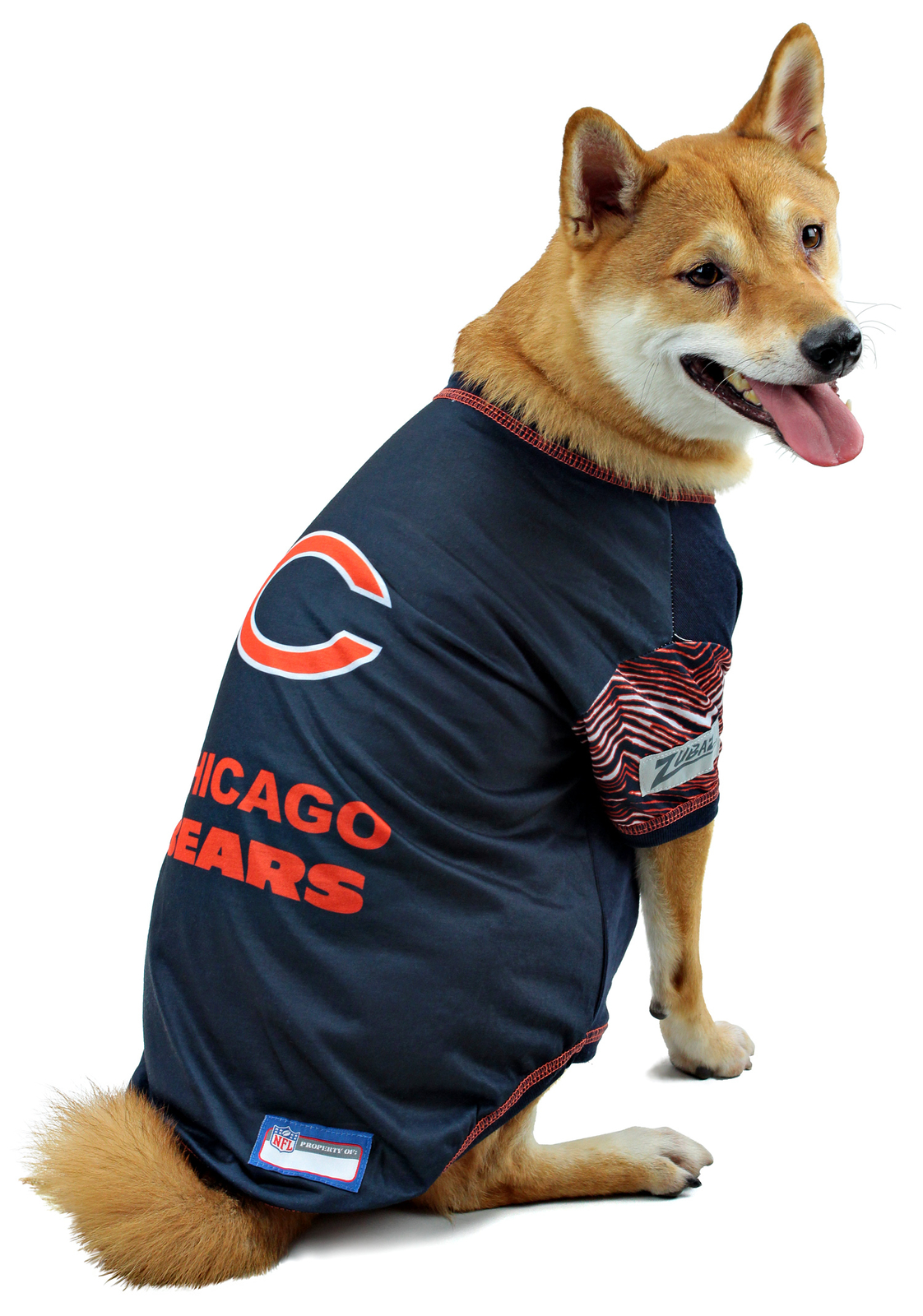 Футболка для домашних животных Zubaz X Pets First NFL Chicago Bears Team для собак