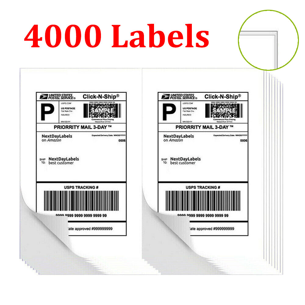 Ups 1000 VA Etichette Per Spedizioni - 1000 Etichette, 2 Per Pagina, Formato 8.5x5.5 Pollici, Per USPS/FedEx/PayPal Click And Ship - Foto 8