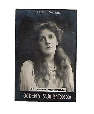 st julien tobacco history c1903 Trade Card Beauty Series #26 Lena Ashwell, Ogen's St. Julien Tobacco